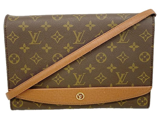 Louis Vuitton Monogram Bordeaux Schultertasche Braun