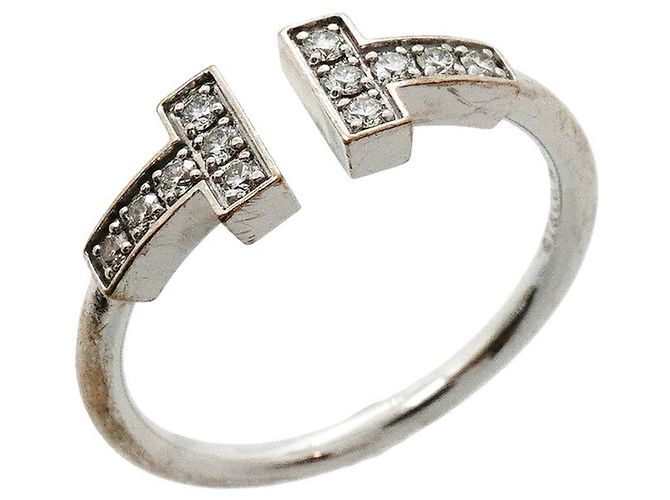 Autre Marque Tiffany & Co. T Wire Ring aus 18K Weißgold
