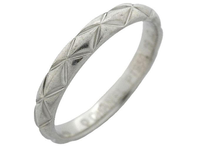 Chanel Matelassé Platinum Band Ring