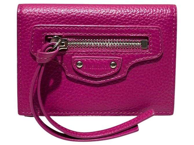 Balenciaga Neo-Classic Tri-fold Wallet Pink