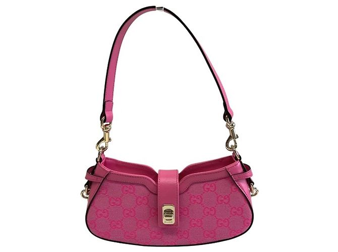Bolsa de Ombro Mini Gucci Moonside Rosa