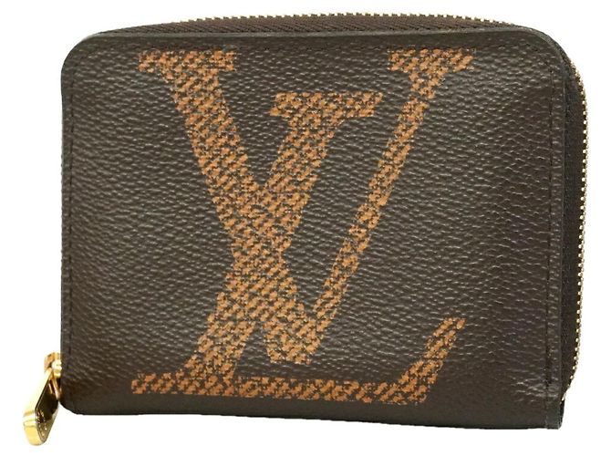 Monedero Zippy Monogram Giant Louis Vuitton Castaño