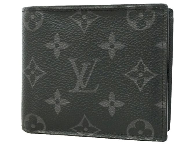 Louis Vuitton Monogram Eclipse Portefeuille Marco NM Wallet Nero