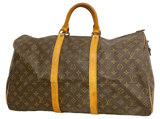 Louis Vuitton Boston Monogram Keepall 50 Marrom