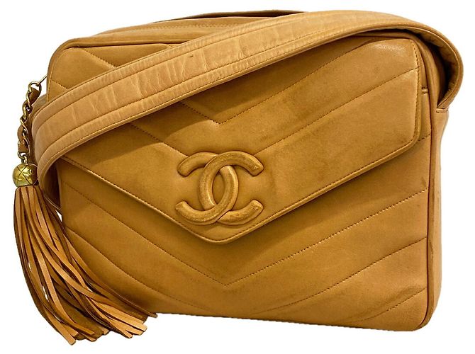 Borsa a tracolla Chanel marrone