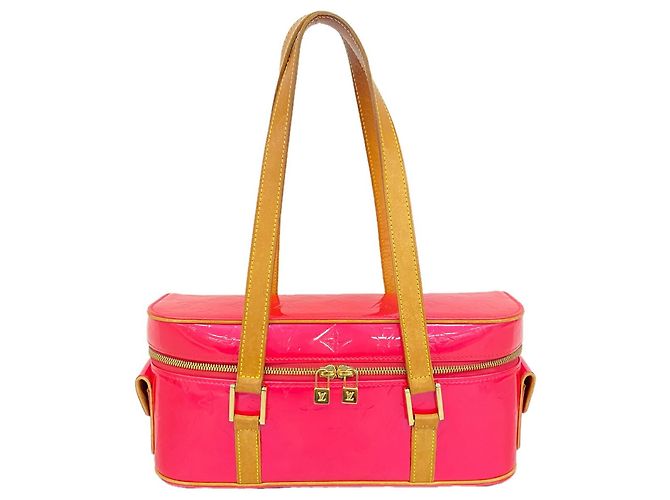 Bolsa de Ombro Louis Vuitton Vernis Sullivan Horizontal PM Fuschia