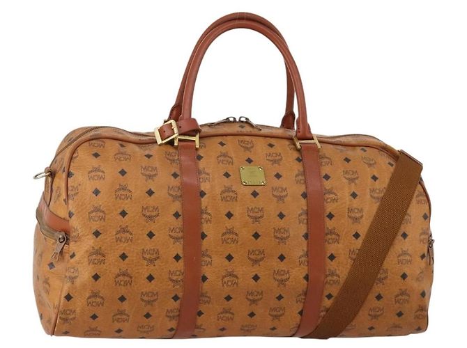 MCM Vicetos Porte-documents en cuir marron