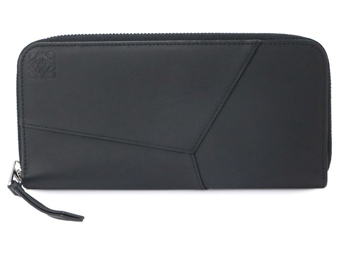 Loewe Puzzle Zip-Around Wallet Black