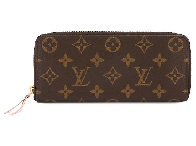 Louis Vuitton Monogram Portefeuille Clemence Long Wallet Rose Monogramme