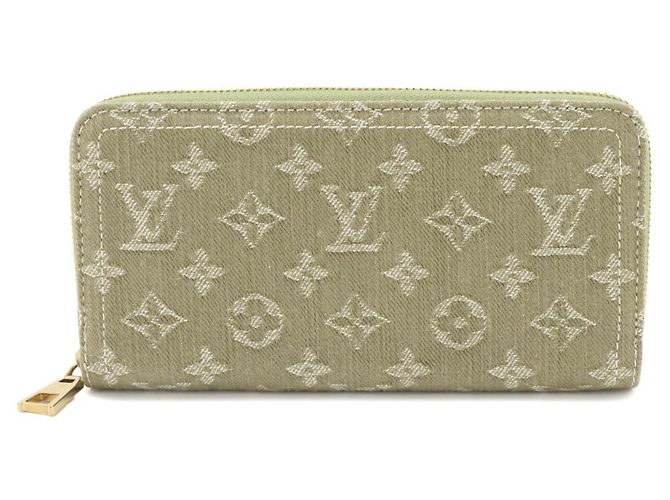 Portafoglio lungo Louis Vuitton Monogram Denim Cachi