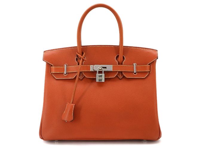 Hermès Sac à main Hermes Birkin 30 en Brique Marron