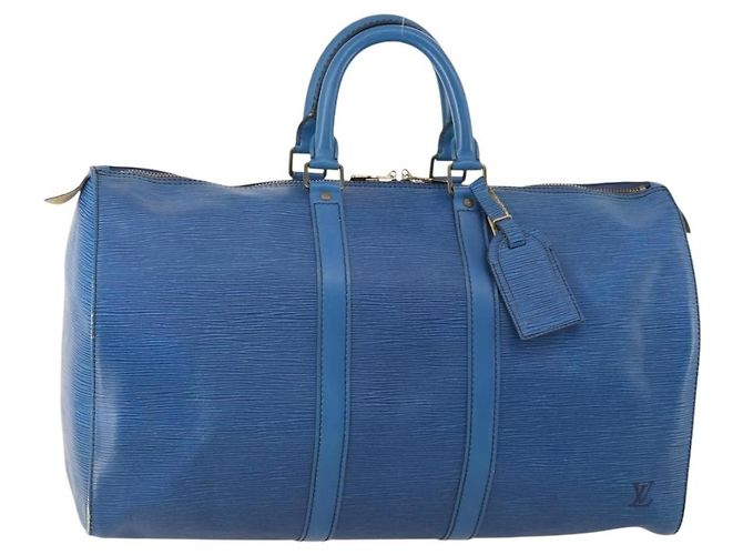 Louis Vuitton Keepall Epi Leather 45 Bleu