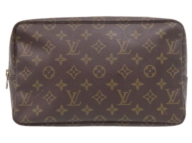 Louis Vuitton Monogram Clutch Bag Brown