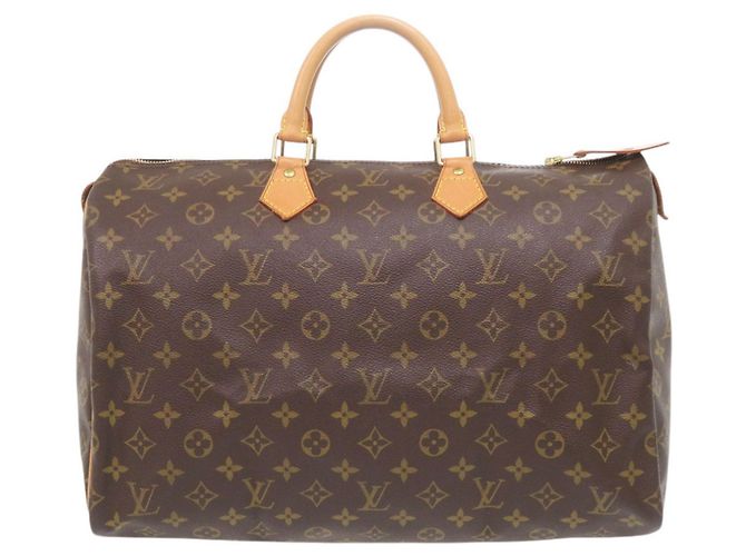 Sac à main Louis Vuitton Speedy 40 Monogram Marron Monogramme