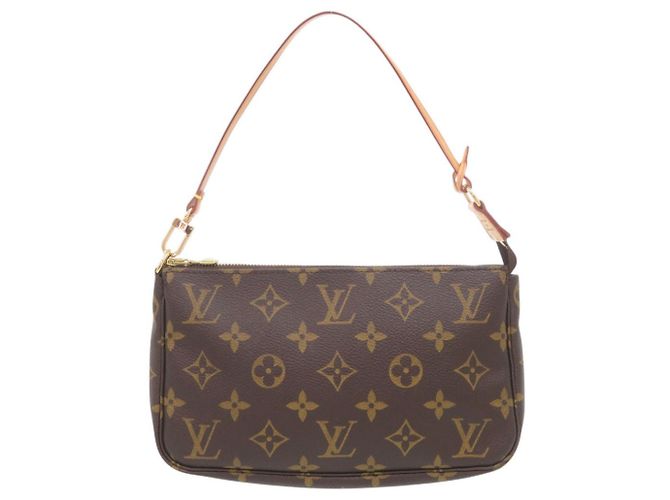 Louis Vuitton Monogram Pochette Accessoires Handtasche Braun Monogramm