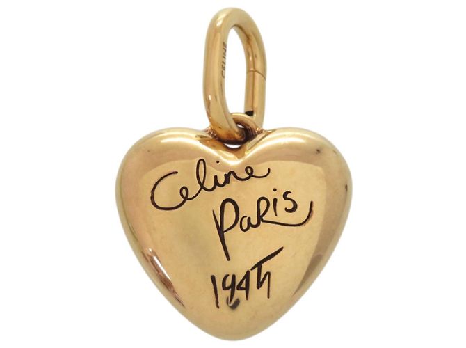 Céline Pingente Coração Charm Celine Dourado