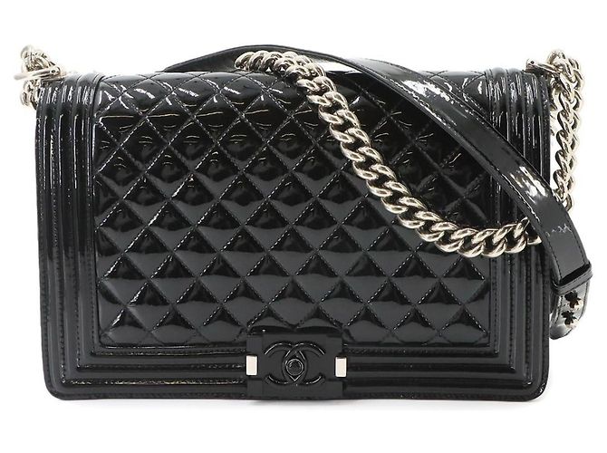 Sac à main épaule Chanel Boy Chain Noir