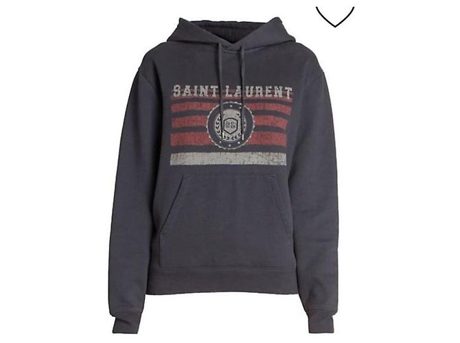Autre Marque Hoodie Saint Laurent Paris Azul escuro