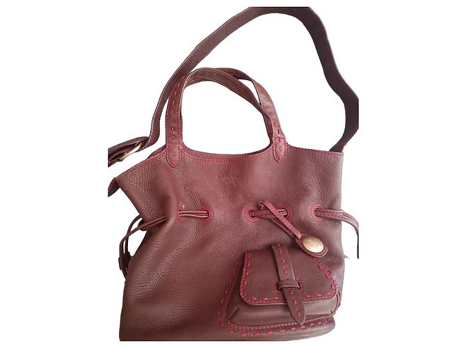 Lancel Sac Cabas en Cuir Marron
