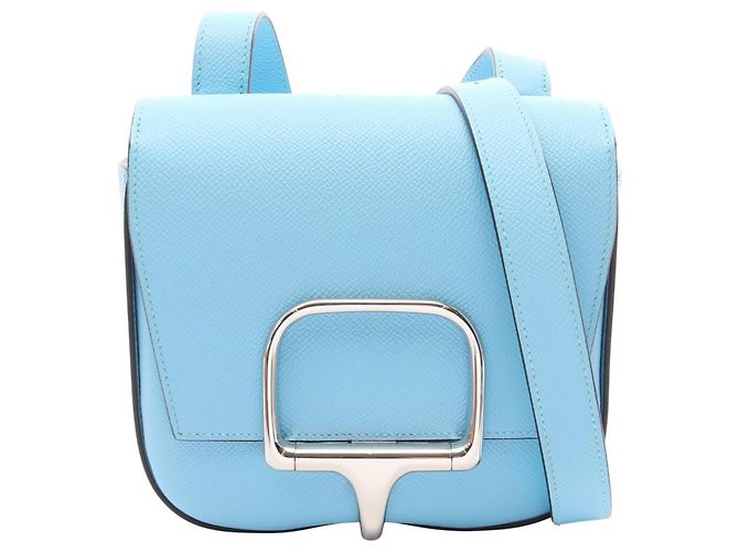 Hermès Hermes Della Cavalleria Mini Shoulder Bag Bleu