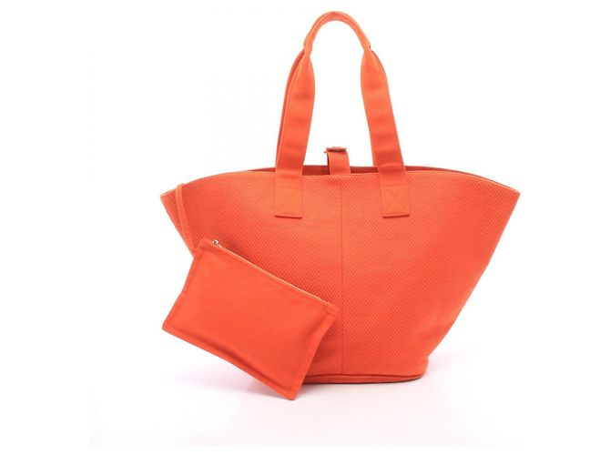 Hermès Hermes Panier de Plage PM Tote Bag Naranja