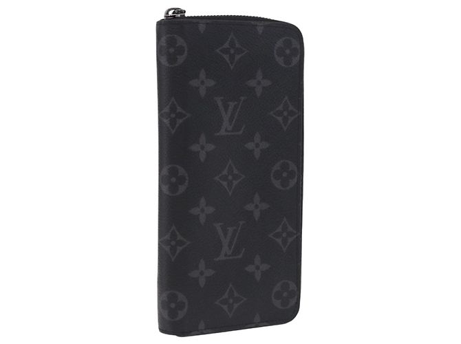 LOUIS VUITTON Monogram Eclipse Zippy Wallet Vertical Wallet M62295 Auth 199958M Monograma