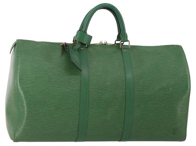 LOUIS VUITTON Monogram Keepall 50 Boston Bag M41426 LV Auth 199053A Monograma