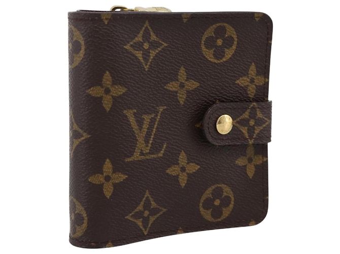 LOUIS VUITTON Monogram Compact Zip Wallet M61667 LV Auth am12518V Monograma