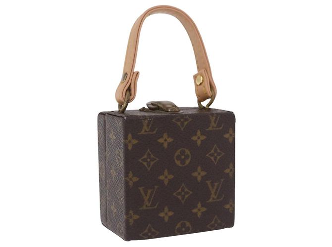 LOUIS VUITTON Monogram Jewelry Case Jewelry Box LV Auth 200102