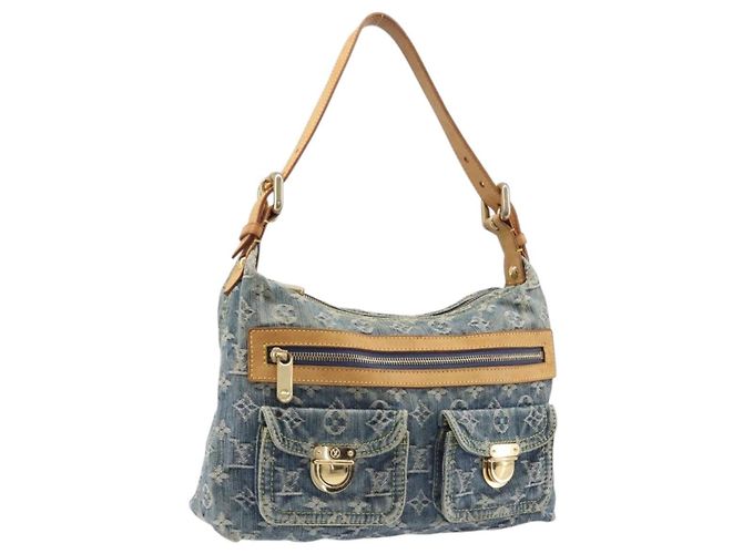 LOUIS VUITTON Monogram Denim Buggy PM Shoulder Bag Blue M95049 LV Auth 202125V Bleu Monogramme