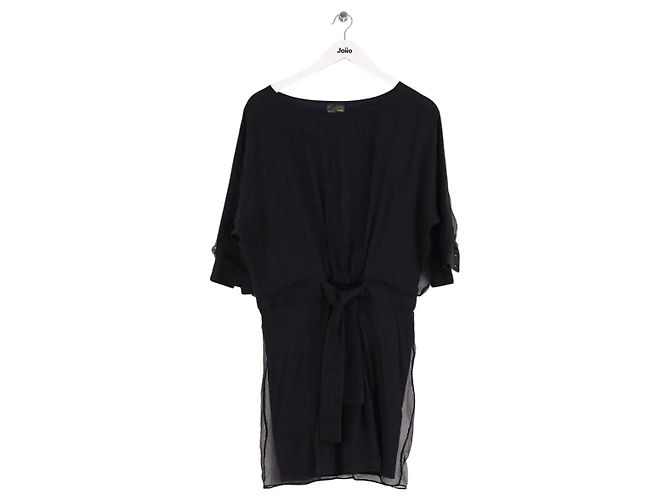 Fendi Kleid aus schwarzer Seide