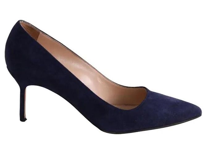 Manolo Blahnik Navy blue heels