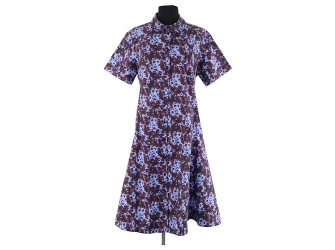 Vestido de algodón azul Proenza Schouler