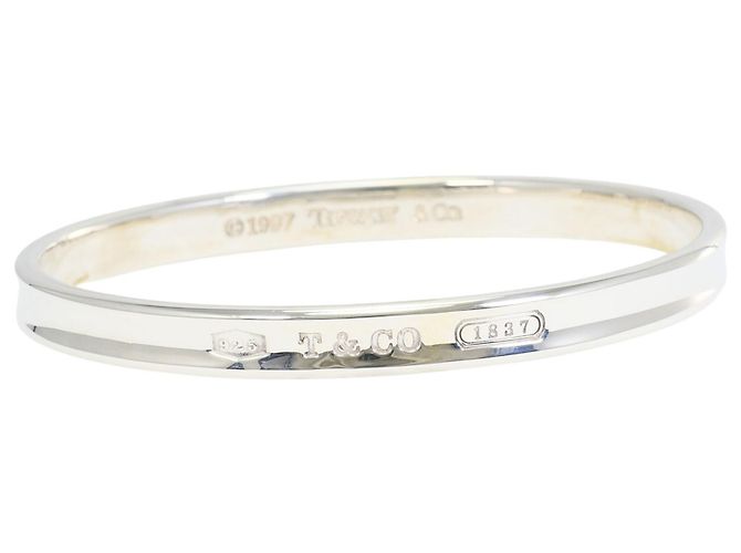 Autre Marque Tiffany & Co. 1837 Narrow Silver Bangle