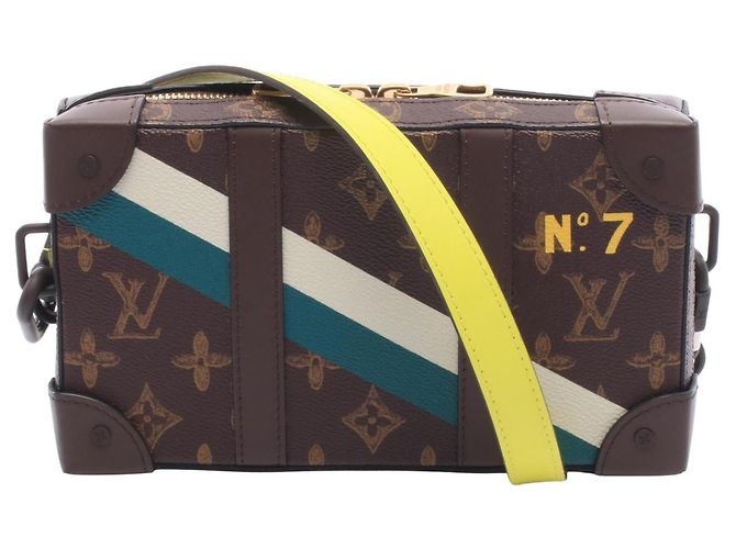 Borsa a tracolla Louis Vuitton Soft Trunk Wallet Monogram N°7 Marrone Multicolore