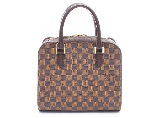 Louis Vuitton Triana Handtasche Braun Damier ebene