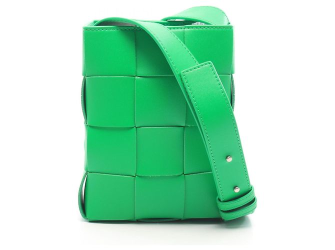 Borsa a tracolla Bottega Veneta Cassette Mini Verde