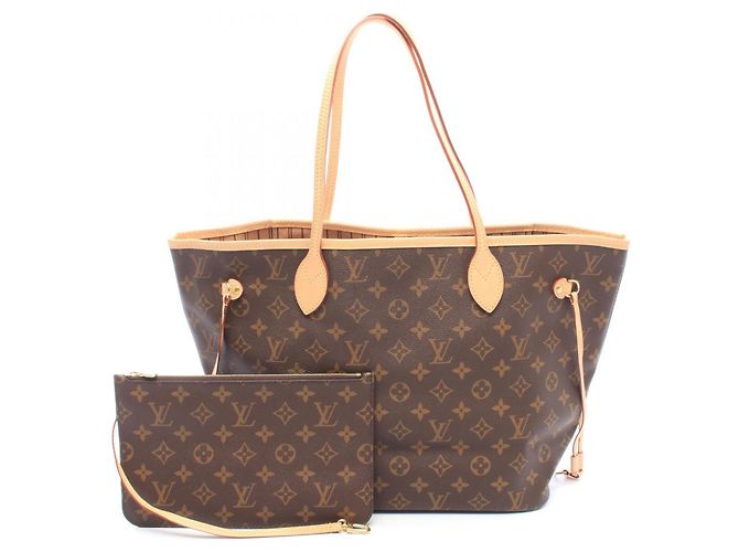Sac cabas Louis Vuitton Neverfull MM Monogram Marron