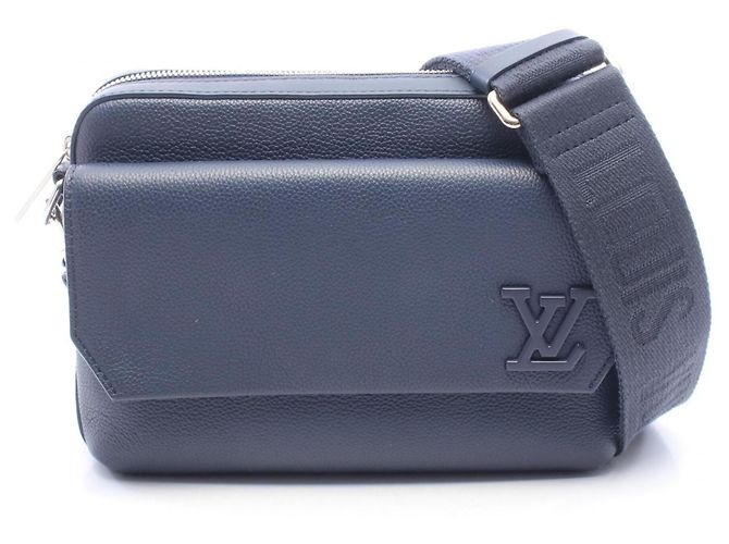 Borsa a tracolla Louis Vuitton Fastline Messenger Aerogram Blu navy