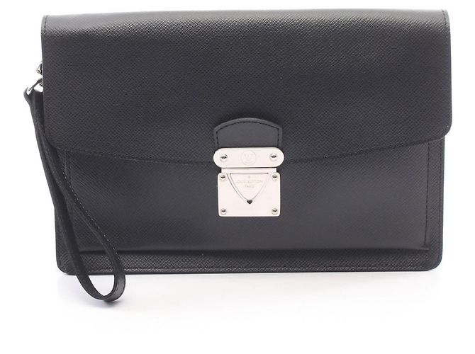 Louis Vuitton Belaia Second Bag Clutch Handbag Noir Gris
