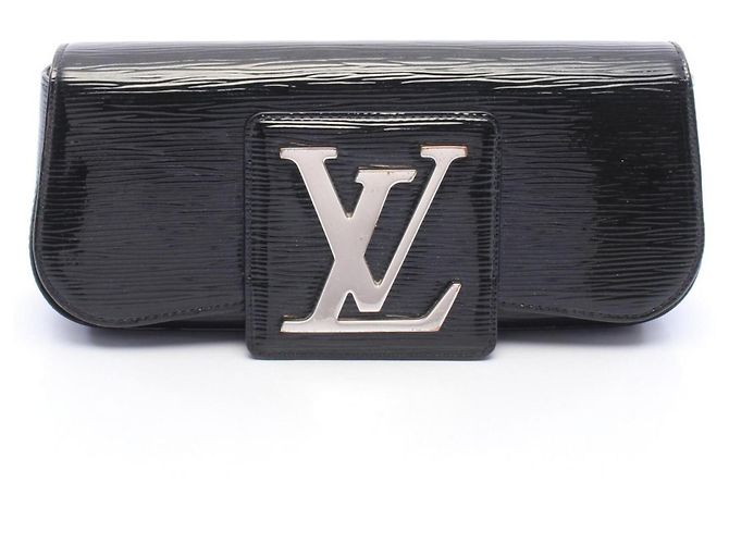 Louis Vuitton Pochette Soby Clutch Handbag Black