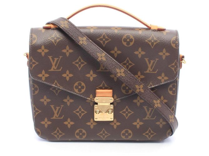 Borsa Louis Vuitton Pochette Metis MM Marrone
