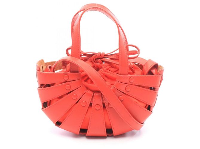 Bottega Veneta The Shell Small 2-Way Handtasche Rot