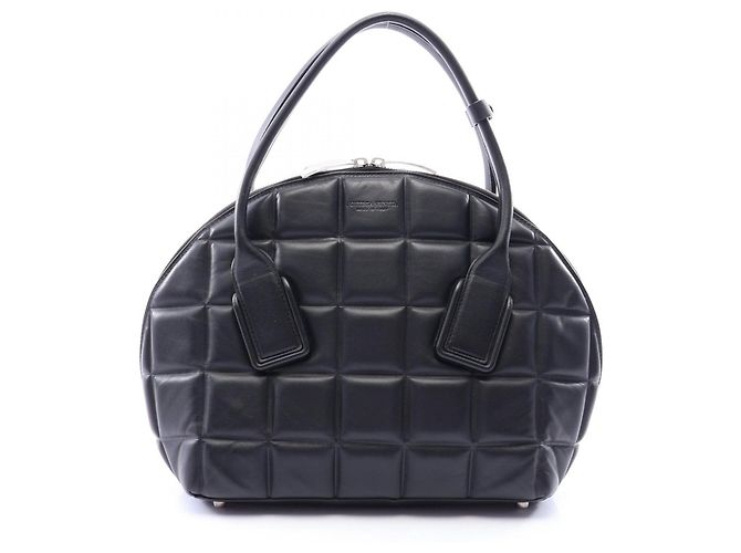 Bottega Veneta The Swoop 2-Way Handtasche Medium Schwarz