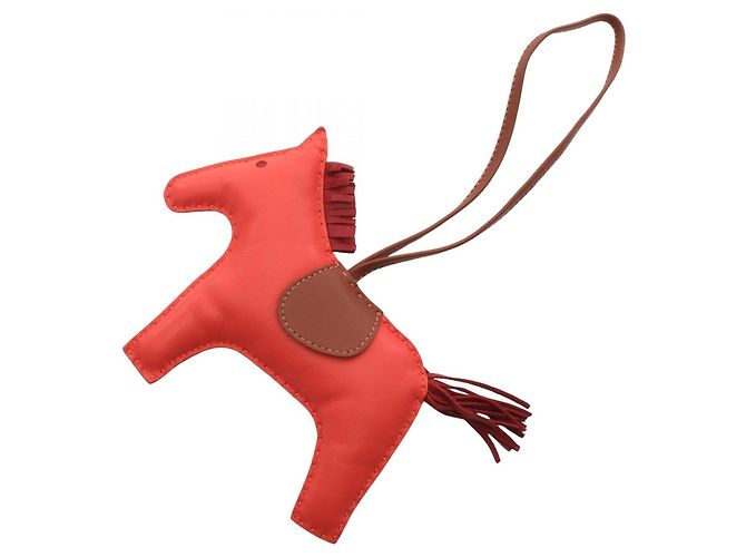 Hermès Hermes Rodeo GM Charm Accessory Brown Pink Dark red