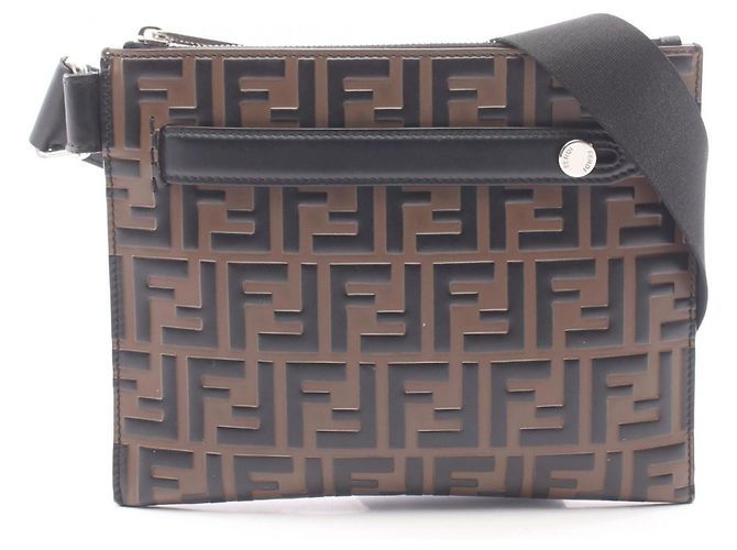Bolsa de Ombro Fendi Zucca