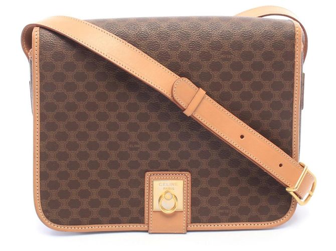 Céline Bolsa de Ombro Celine Macadam Marrom