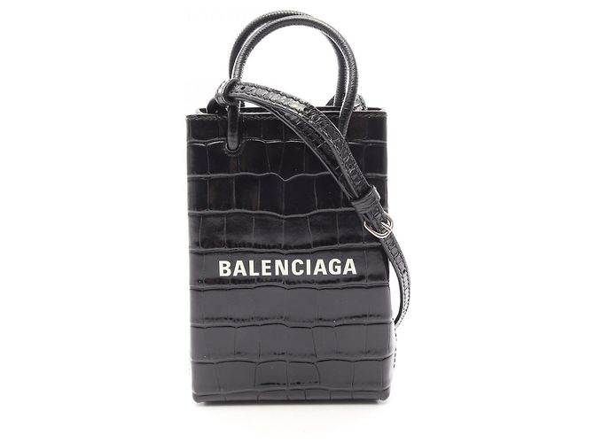 Borsa a tracolla Balenciaga in pelle nera Nero