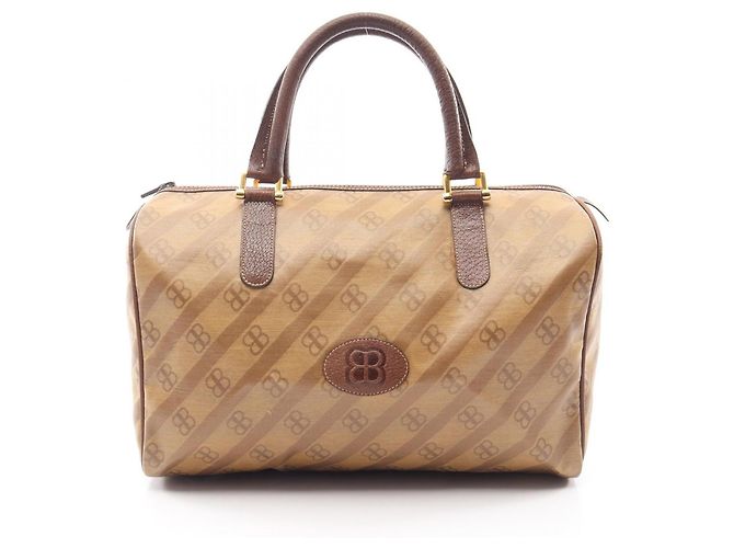 Borsa Tote Balenciaga BB Monogram Marrone Beige