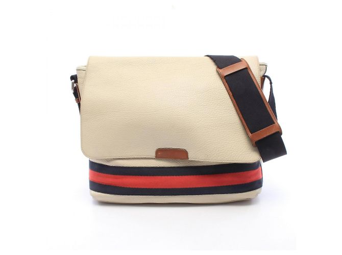 Sac à épaule Gucci Sherry Line Écru